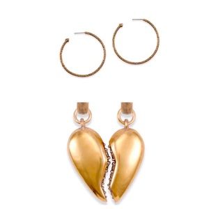 Kendra Scott BF Charm Open Hoop Earrings